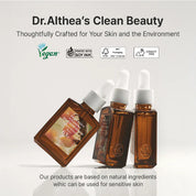 Dr. Althea Vitamin C Serum CoQ10 complex – Ubiquinone Hydroxydecyl Ubiquinone two forms antioxidant collagen Tocopherol Adenosine firm EWG Green