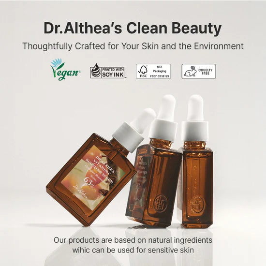 Dr. Althea Vitamin C Serum CoQ10 complex – Ubiquinone Hydroxydecyl Ubiquinone two forms antioxidant collagen Tocopherol Adenosine firm EWG Green