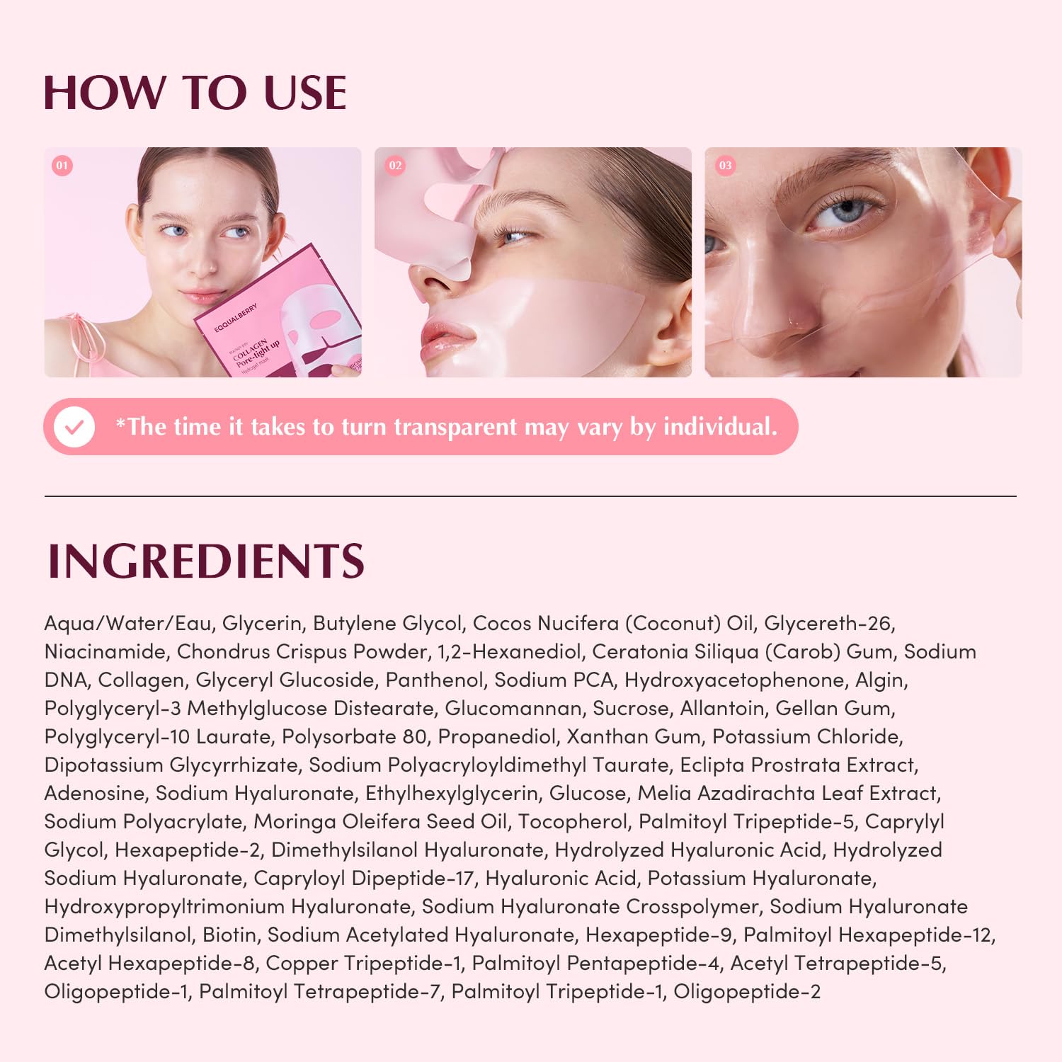 Eqqualberry Collagen Pore-Tight Up Mask Biome PDRN - Olive Kollection