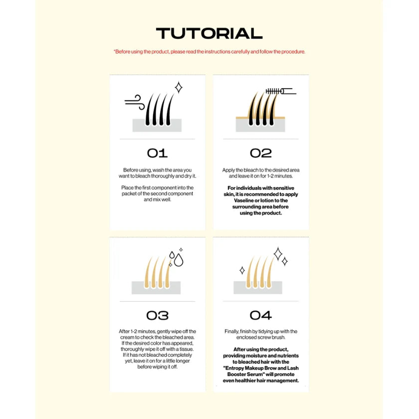 Entropy One-Use Brow Bleach - Olive Kollection