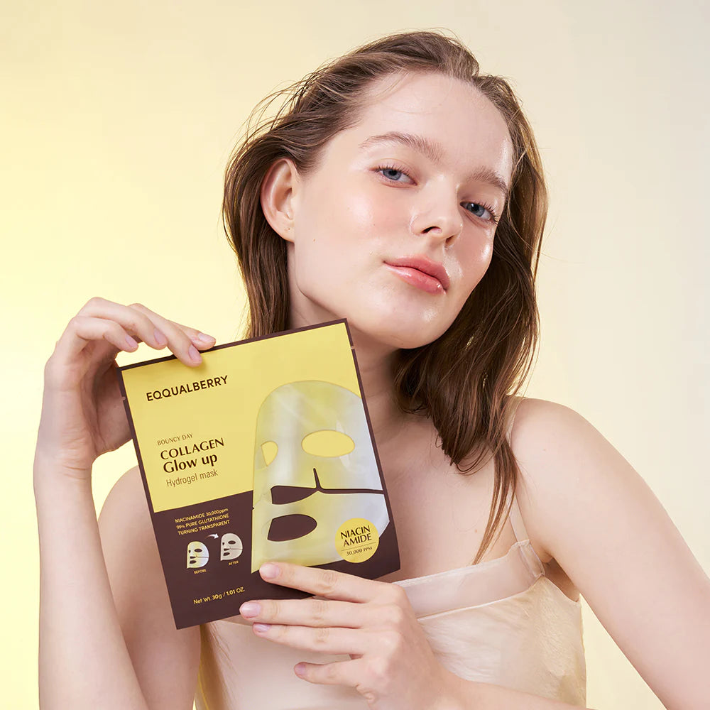 Eqqualberry Collagen Glow Up Hydrogel Mask - Olive Kollection