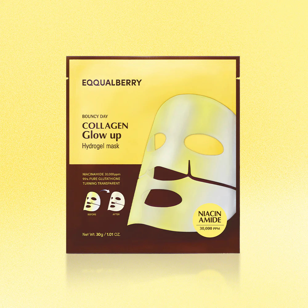 Eqqualberry Collagen Glow Up Hydrogel Mask - Olive Kollection