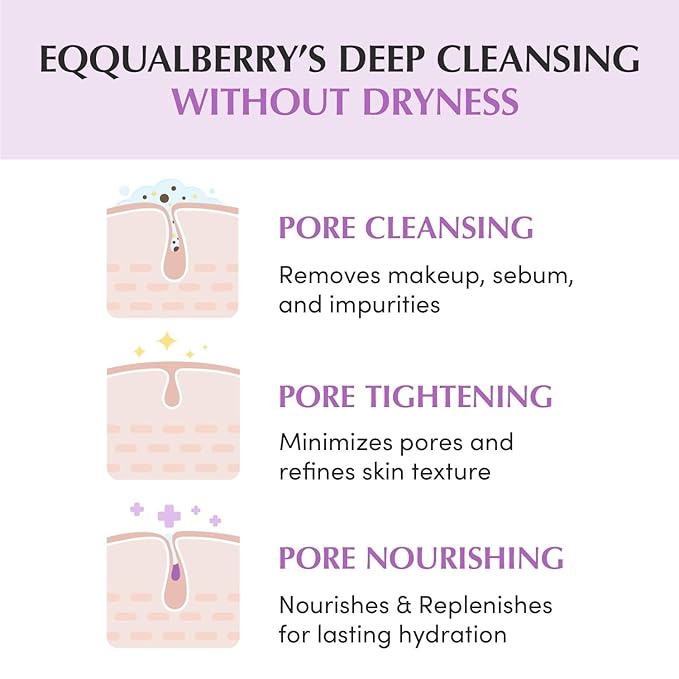 Eqqualberry Purple Rice Pore Smoothing Cleansing Oil