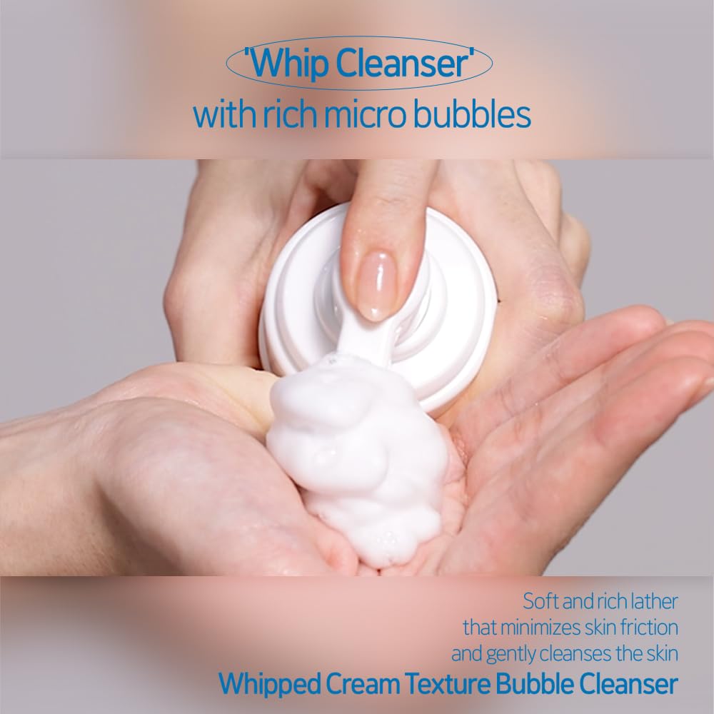 Etude SoonJung Whip Cleanser key ingredients – Panthensoside panthenol madecassoside green tea 14 ingredients pH 6.5 hypoallergenic