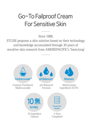 Etude SoonJung Barrier Cream ingredients – 92.2% hydrating Scutellaria green tea allantoin tocopherol glycerin