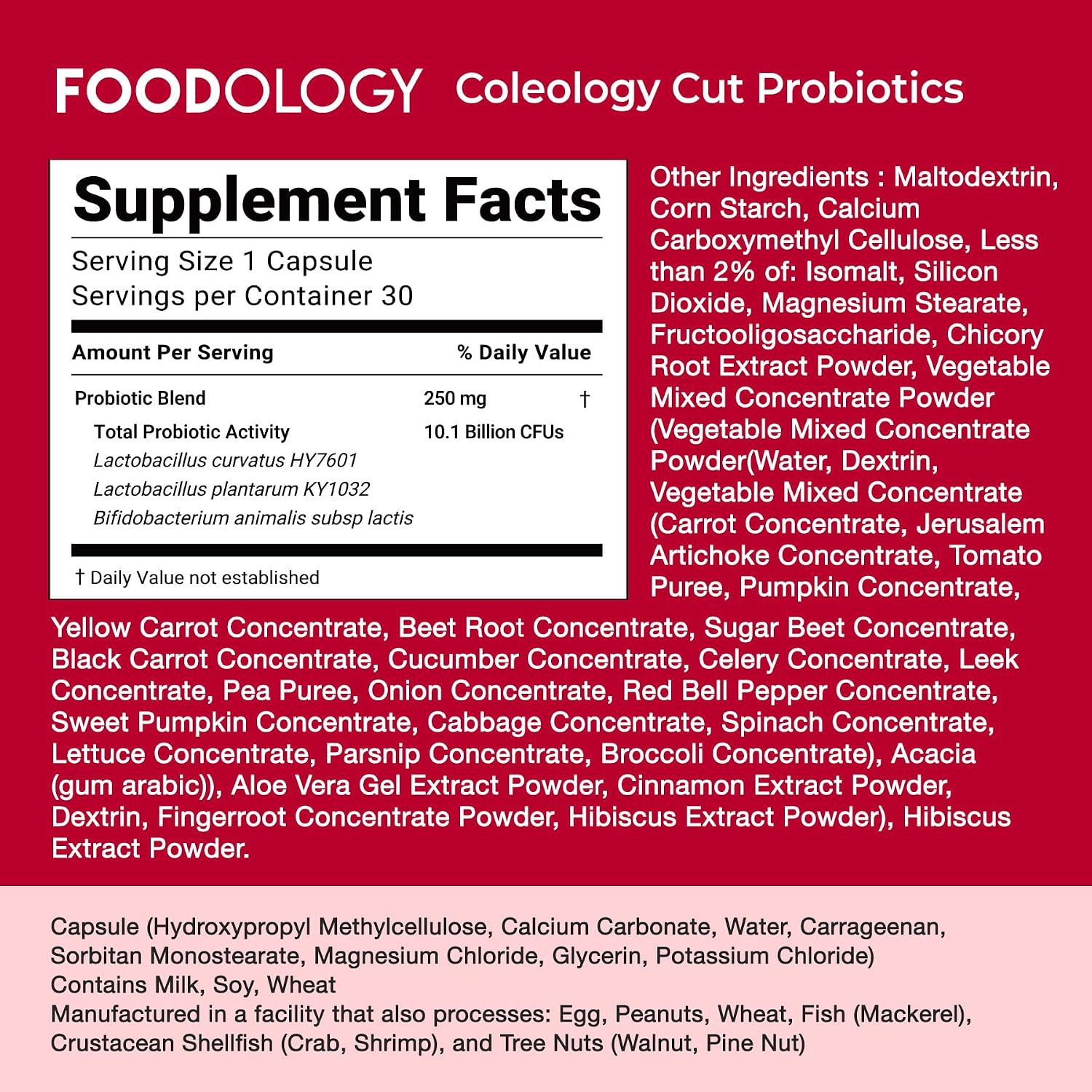 Foodology Coleology Cut Pro 0.02 oz.(1g) (600 Mg) x 60ea