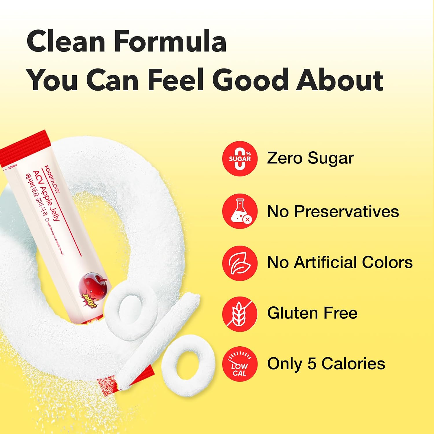 Foodology Apple Cider Vinegar Stick Jelly (Apple)
