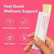 Foodology ACV Jelly Peach stick texture – smooth bouncy jelly peach flavor tear squeeze eat Korean K-wellness