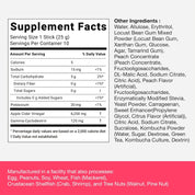 Foodology ACV Jelly Peach – zero sugar gluten-free low cal 10 sticks Korean K-wellness Olive Kollection