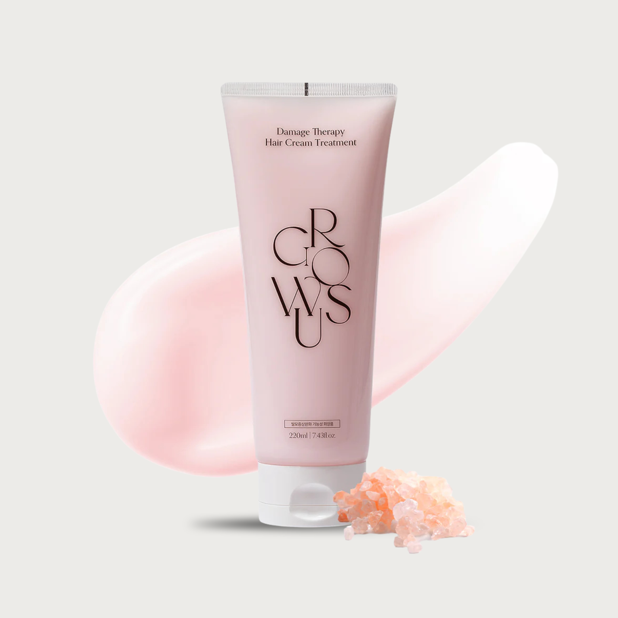 GROWUS Damage Therapy Hair Cream Treatment 220ml – Korean hair mask 20% protein 8 collagen types Pearl Keratin rose musk scent $19 3 reviews
