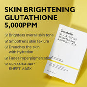 Genabelle Glutathione Mask triple vitamin C – Kakadu Plum 750ppm Camu Camu 300ppm sea buckthorn 750ppm antioxidant bright