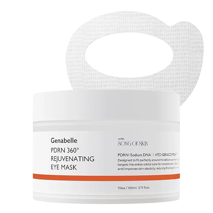 Genabelle PDRN 360 Rejuvenating Eye Mask 70pcs 100ml – Korean eye mask PDRN 1,000ppm triple HA fragrance-free $26 from $28