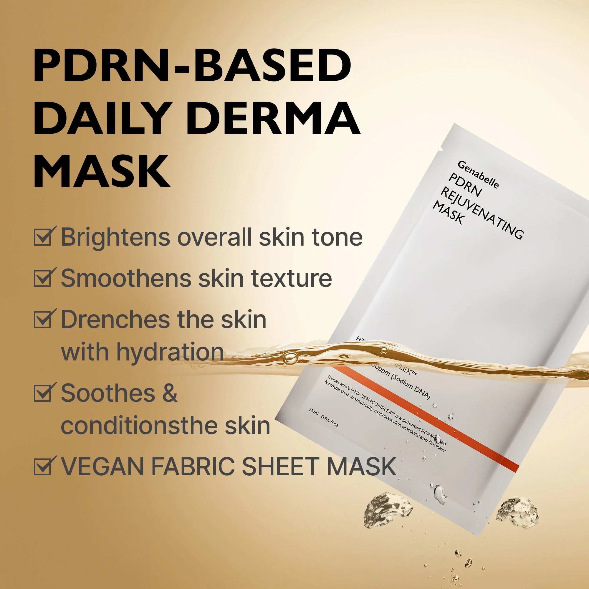 Genabelle PDRN Rejuvenating Mask Box 5pcs
