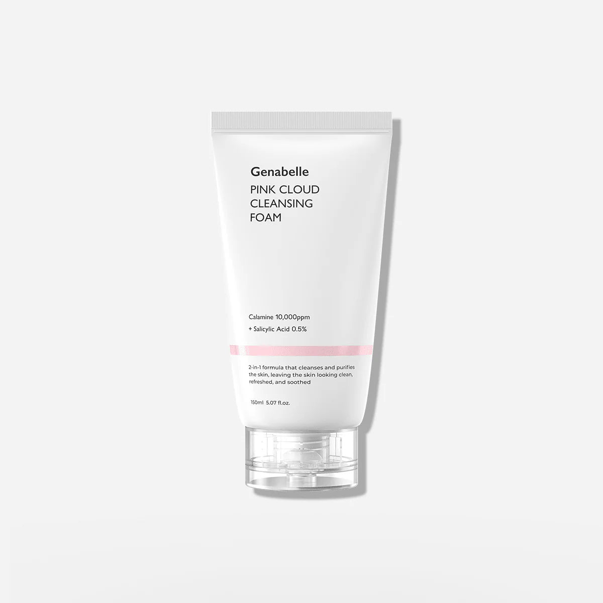 Genabelle Pink Cloud Cleansing Foam 150ml – calamine 10000ppm salicylic acid heartleaf centella low pH has fragrance $23