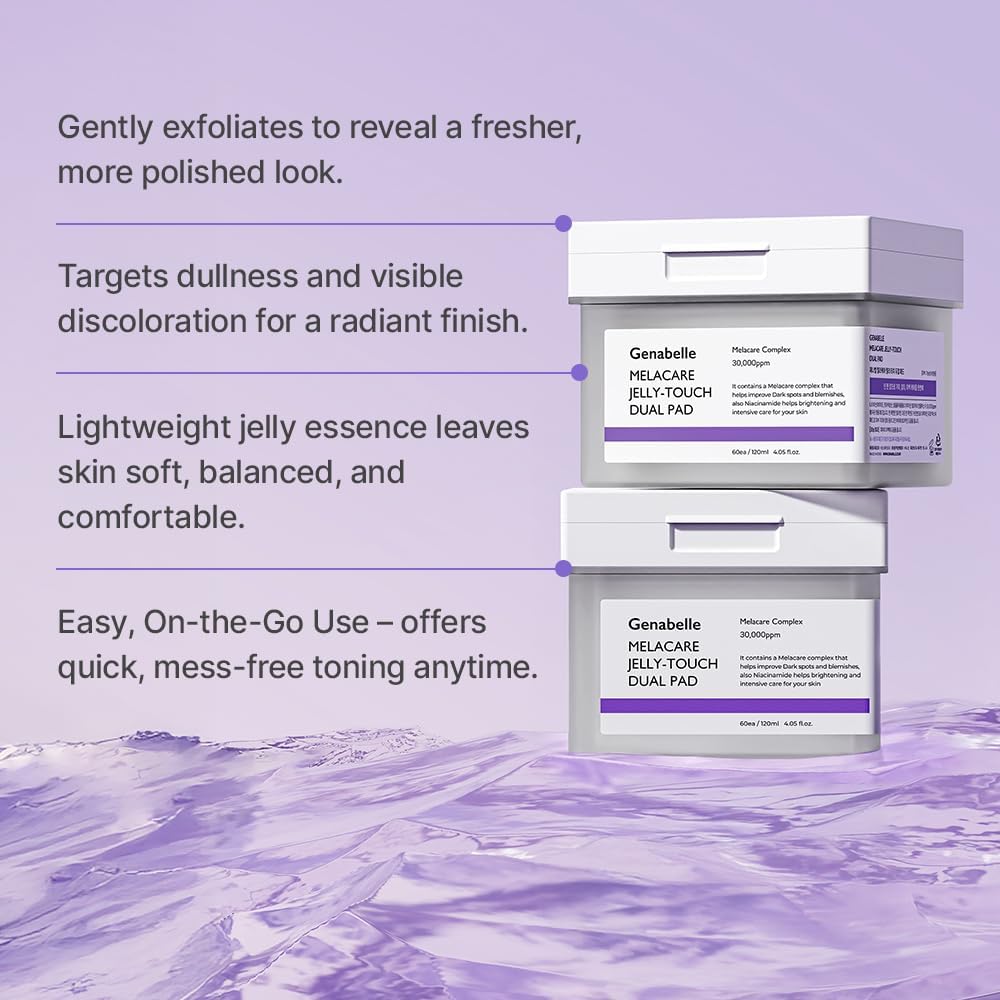 Genabelle Melacare Dual Pad Melacare Complex – 30000ppm tranexamic acid niacinamide brightening freckles blemishes hyperpigmentation