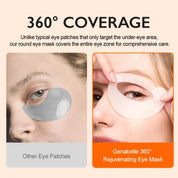 Genabelle PDRN 360 Rejuvenating Eye Mask 70pcs $26 – fragrance-free Korean PDRN eye patch daily pre-event all skin types Olive Kollection