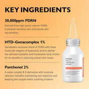 Genabelle PDRN 3% Hyper Boost Ampoule dual molecular system – Sodium DNA Hydrolyzed Sodium DNA two depths layered regeneration