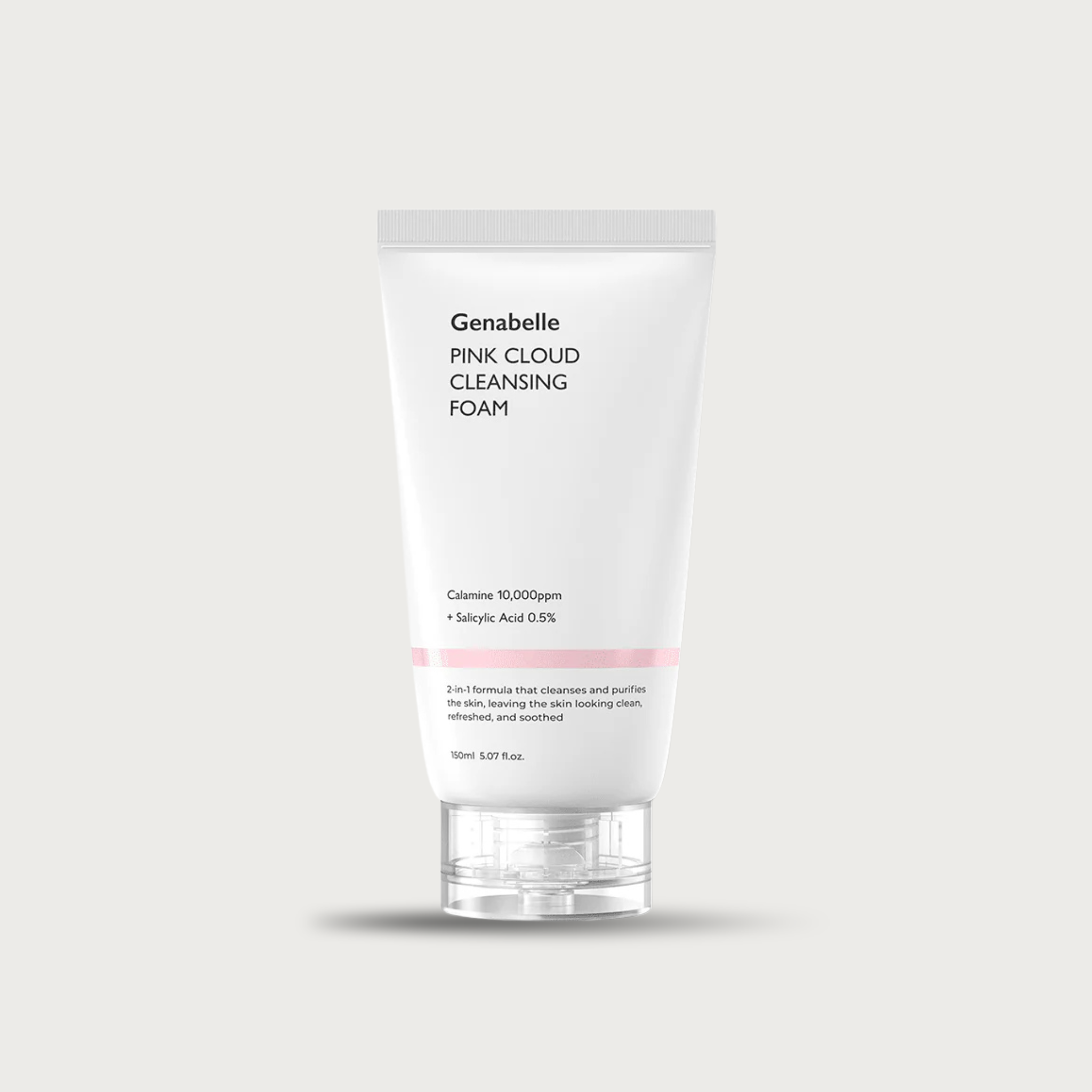 Genabelle Pink Cloud Cleansing Foam 150ml – calamine 10000ppm salicylic acid heartleaf centella low pH has fragrance $23