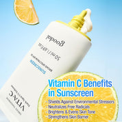 Goodal Green Tangerine Sunscreen brightening – green tangerine vitamin C ascorbyl glucoside arbutin acetyl glucosamine niacinamide dark spots