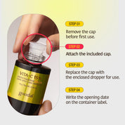 Goodal Green Tangerine Vita C Ampoule how to use steps dropper application