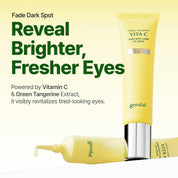 Goodal Green Tangerine Eye Cream applied around the eye area