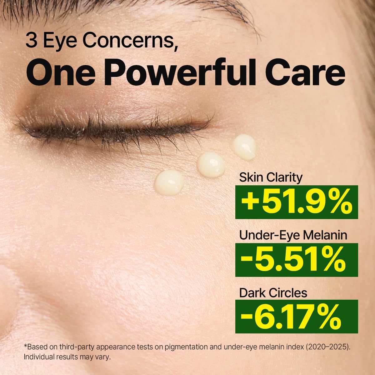 Goodal Green Tangerine Eye Cream rich texture on under-eye
