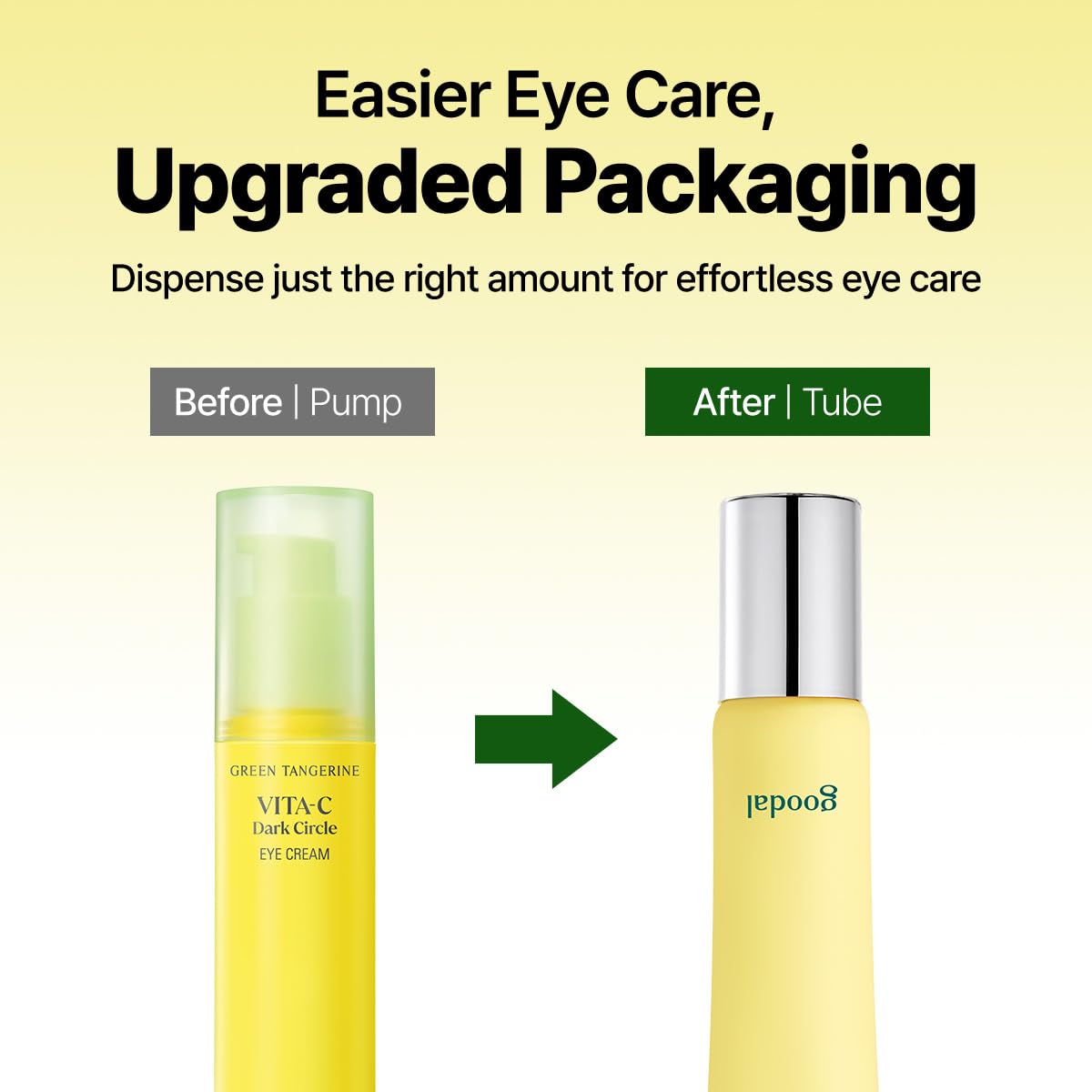 Goodal Green Tangerine Eye Cream stable vitamin C and niacinamide