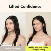 Grabity Shampoo Strong volume results – 40% thicker fuller hair one wash fine thin flat hair lifted Korean volumizing