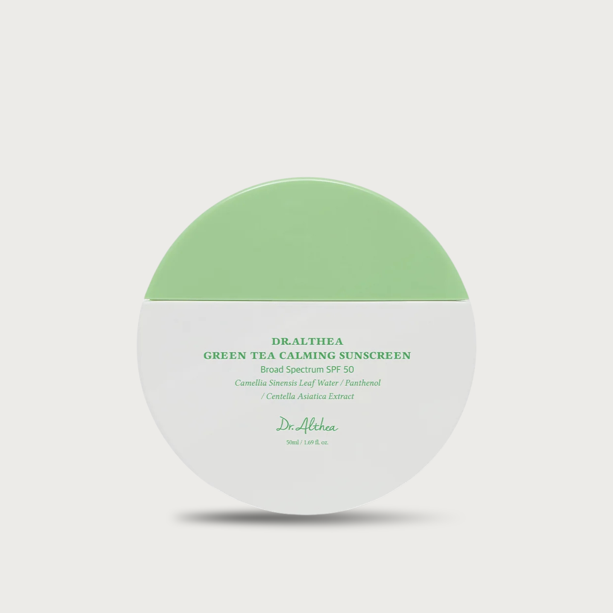 Dr. Althea Green Tea Calming Sunscreen SPF50+ 45ml Korean sunscreen
