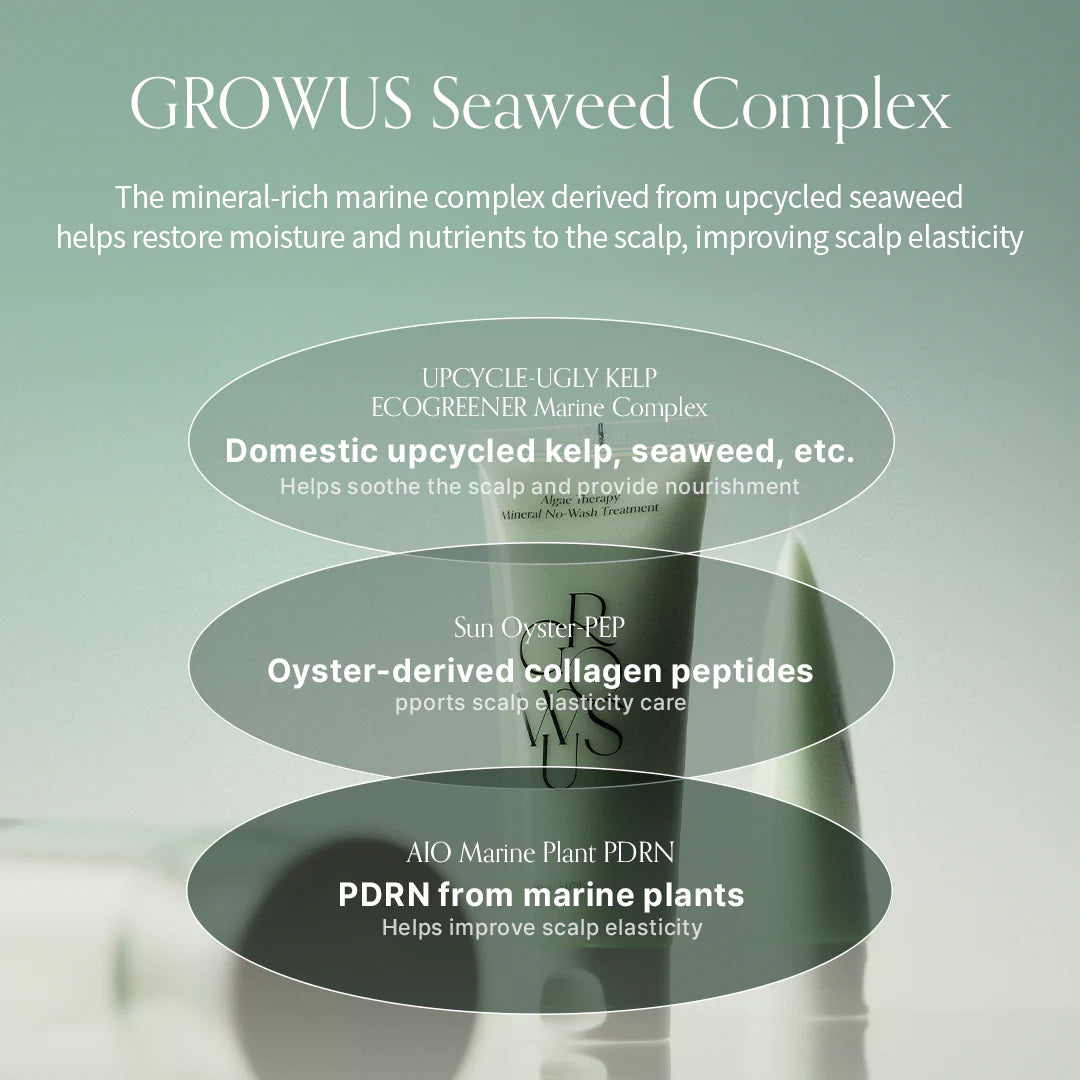Growus Algae Therapy Mineral No Wash Treatment 150 ml - Olive Kollection