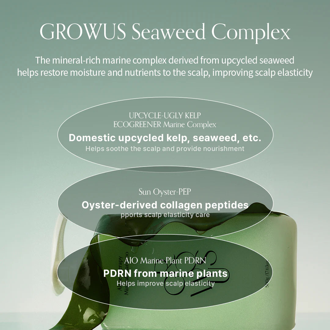 Growus Algae Therapy Mineral Shampoo 500 ml - Olive Kollection