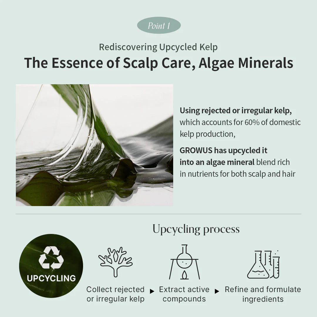 Growus Algae Therapy Mineral Shampoo 500 ml - Olive Kollection