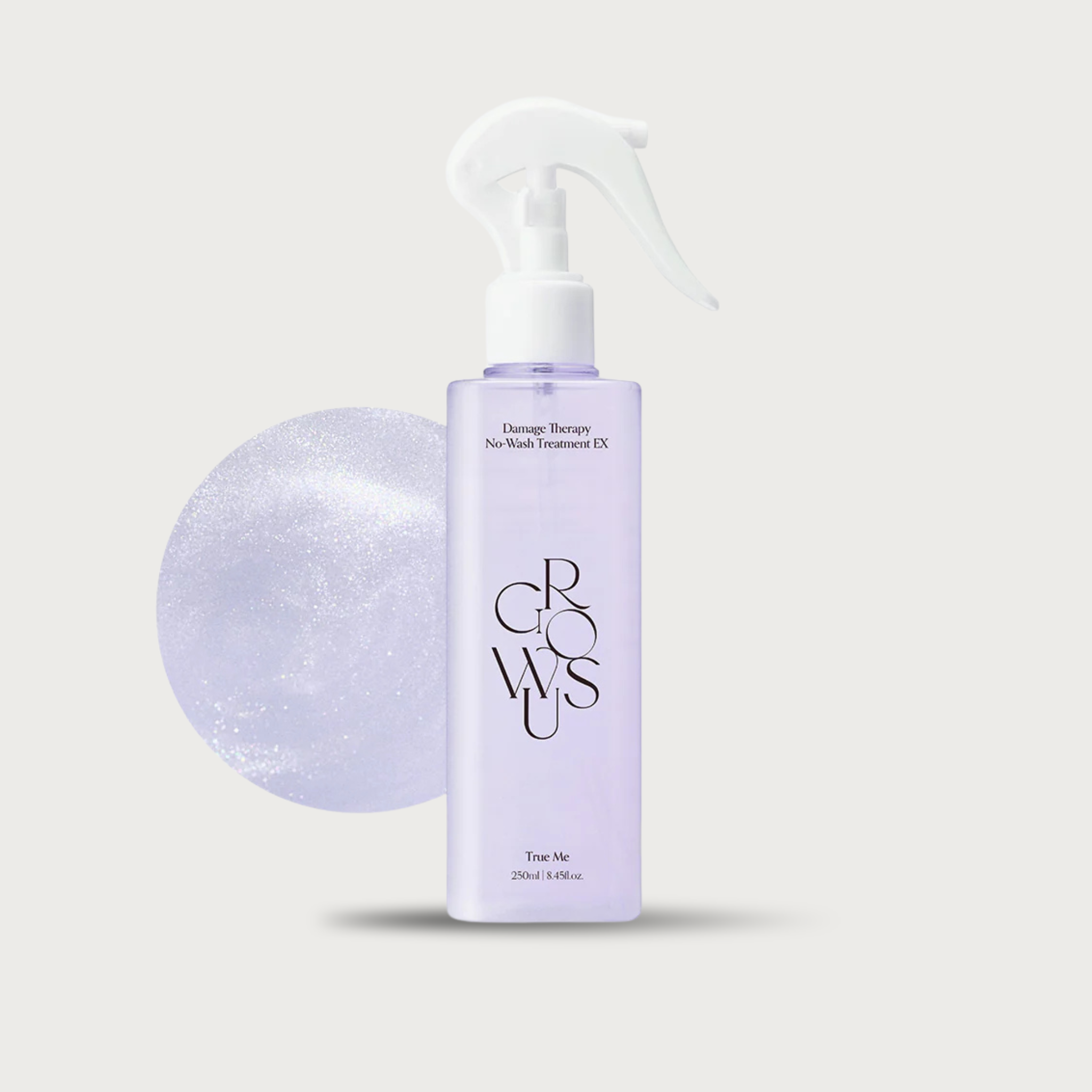 Growus Damage Therapy No-Wash Treatment EX True Me 250ml – leave-in heat protection spray marine pearl Himalayan pink salt