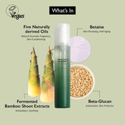 Haruharu Bamboo Mist key ingredients – Black Bamboo Moso Bamboo Common Bamboo Beta-Glucan Aspergillus Ferment Korean
