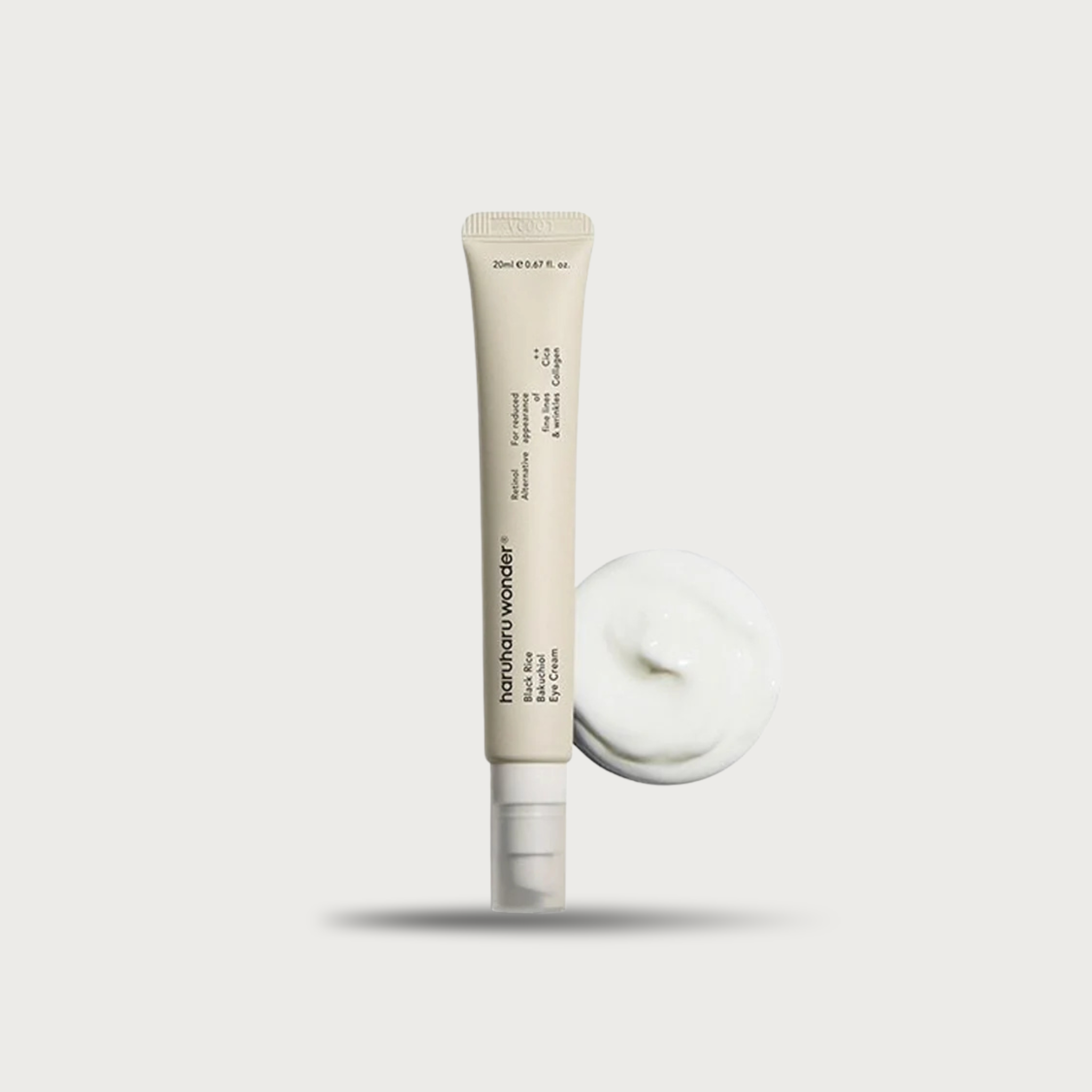 Haruharu Black Rice Bakuchiol Eye Cream 20ml – Korean Bakuchiol 5000ppm plant retinol alternative eye cream vegan $20