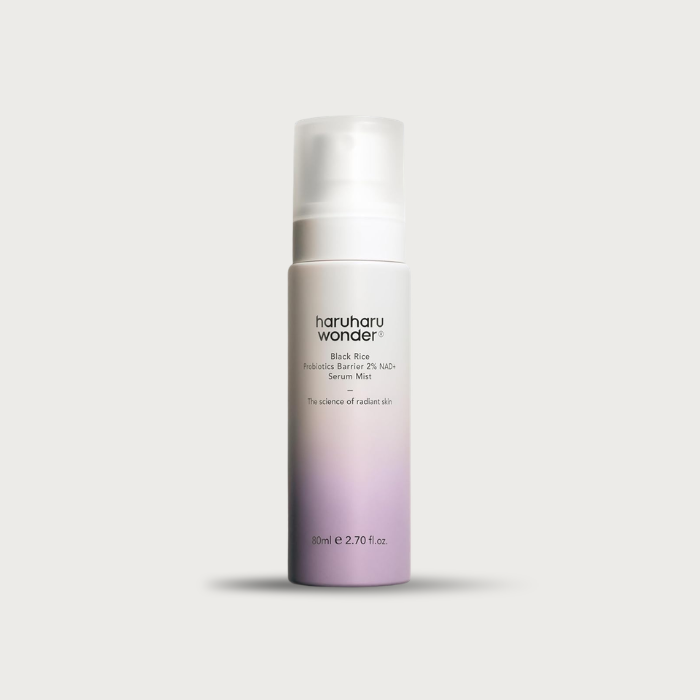  Haruharu Wonder Black Rice Probiotics 2% NAD+ Serum Mist – 5 ceramides Galactomyces Bifida ferment fragrance-free $22