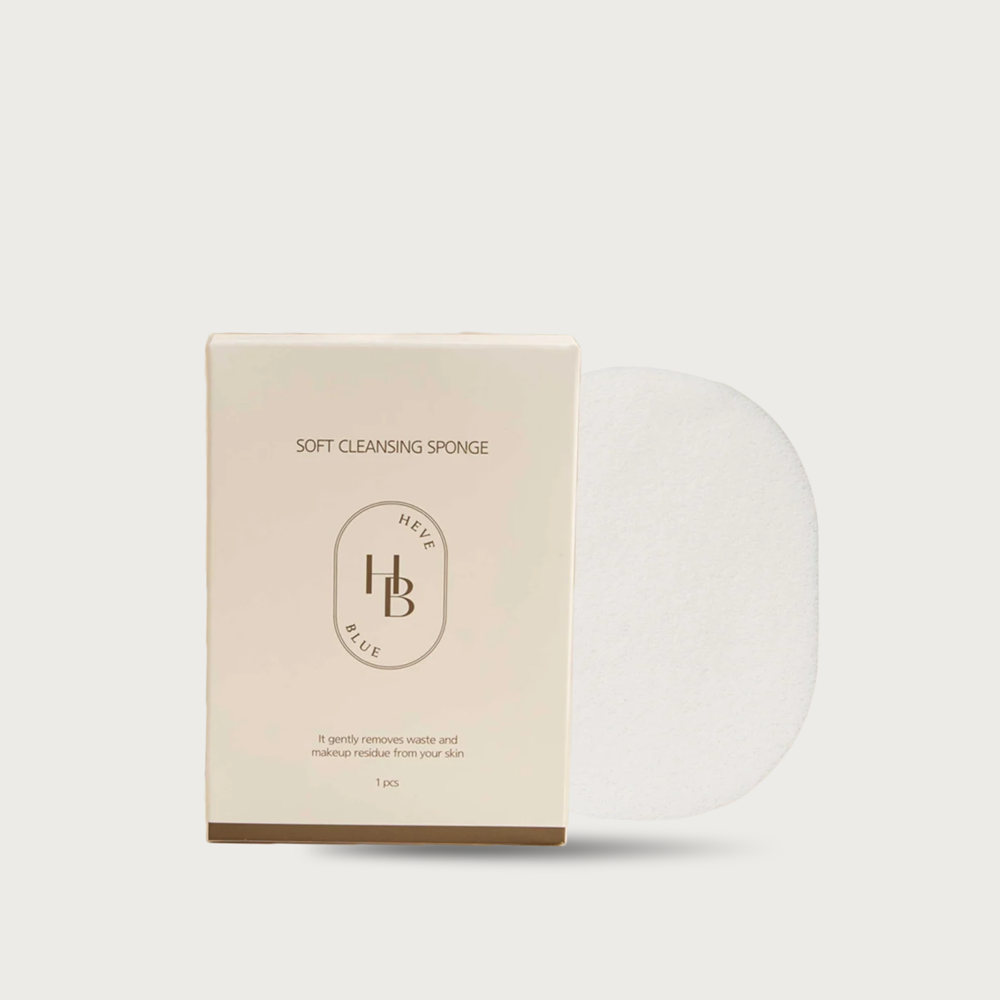 Heveblue Soft Cleansing Sponge Korean gentle face cleansing sponge
