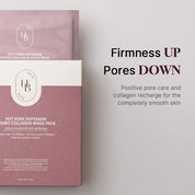 Heveblue Pot Pore Collagen Mask applied to face