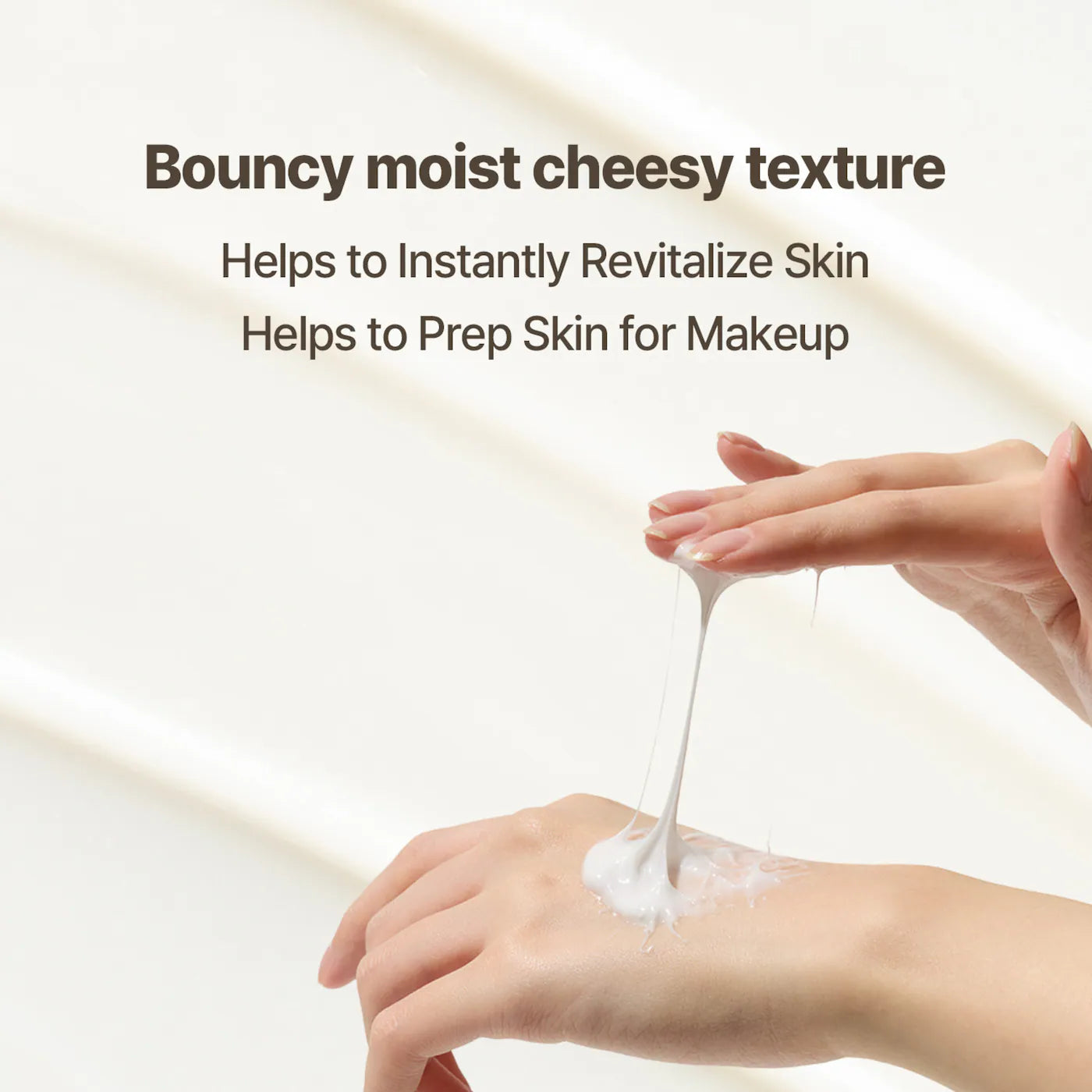 Heveblue Salmon Centella Cream texture on skin