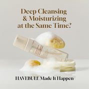 Heveblue Salmon Centella Bubble Cleanser bottle and packaging