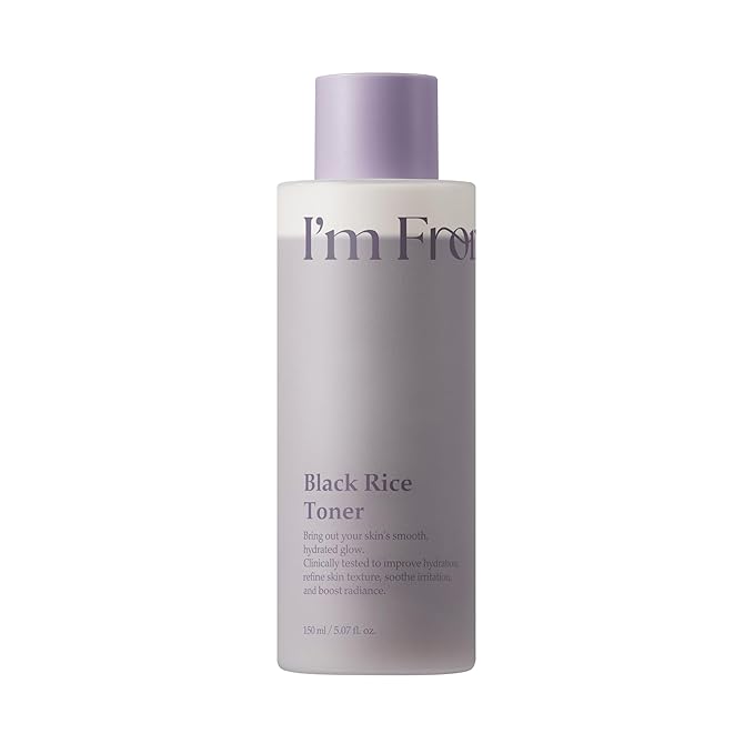 I'm From Black Rice Toner 150ml – 100-day fermented anthocyanins niacinamide polyglutamic acid fragrance-free oily combo $22