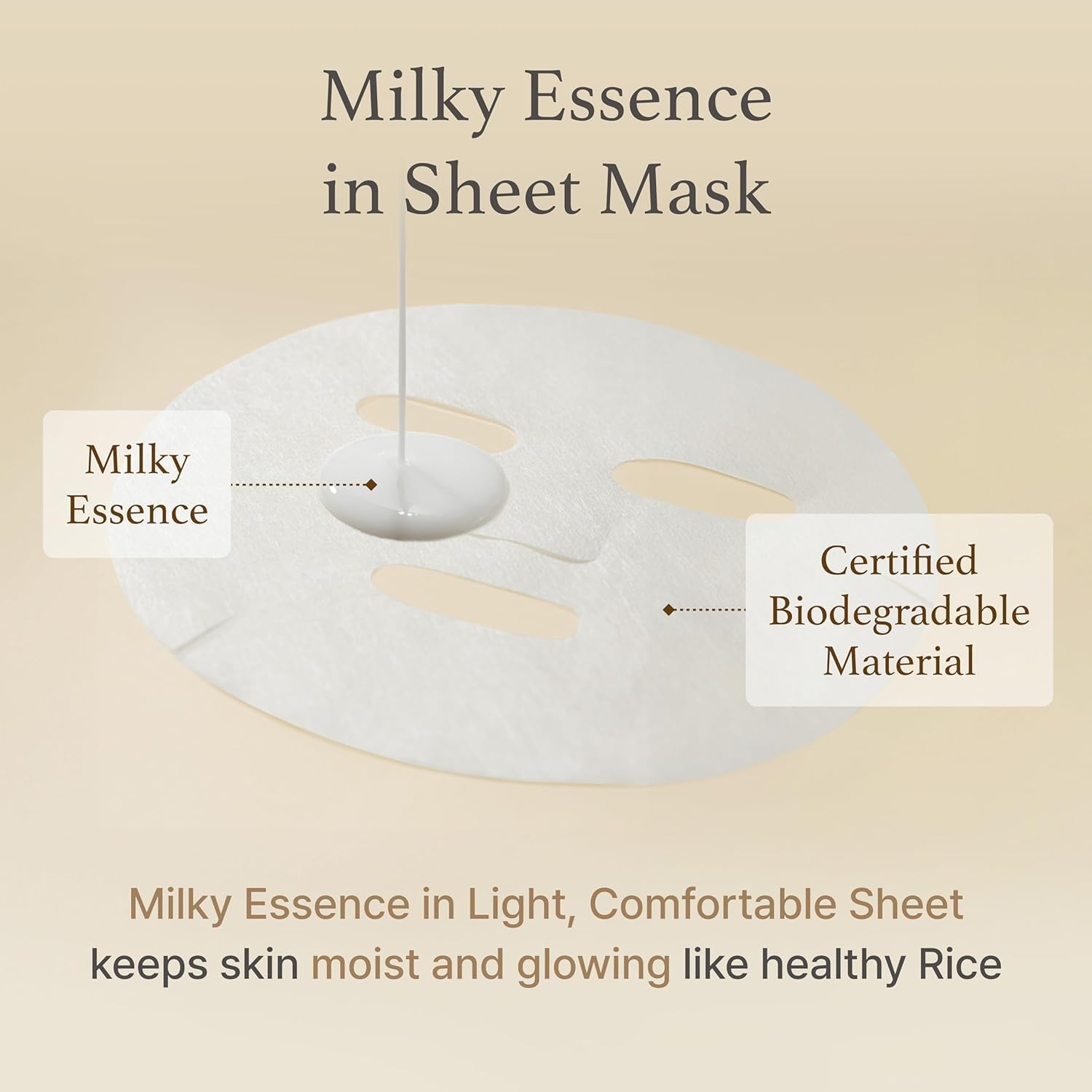 I'm From Rice Sheet Mask hydration – HA squalane panthenol plump nourish soothe soft calm dewy 15-20 min all skin types sensitive