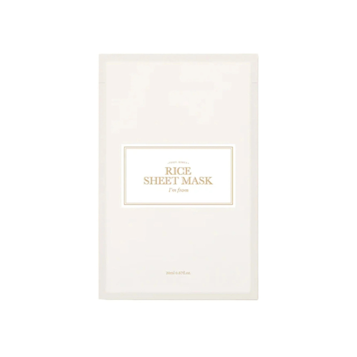 I'm From Rice Sheet Mask – Korean rice sheet mask Goami rice niacinamide brightening fragrance-free all skin types $3.50