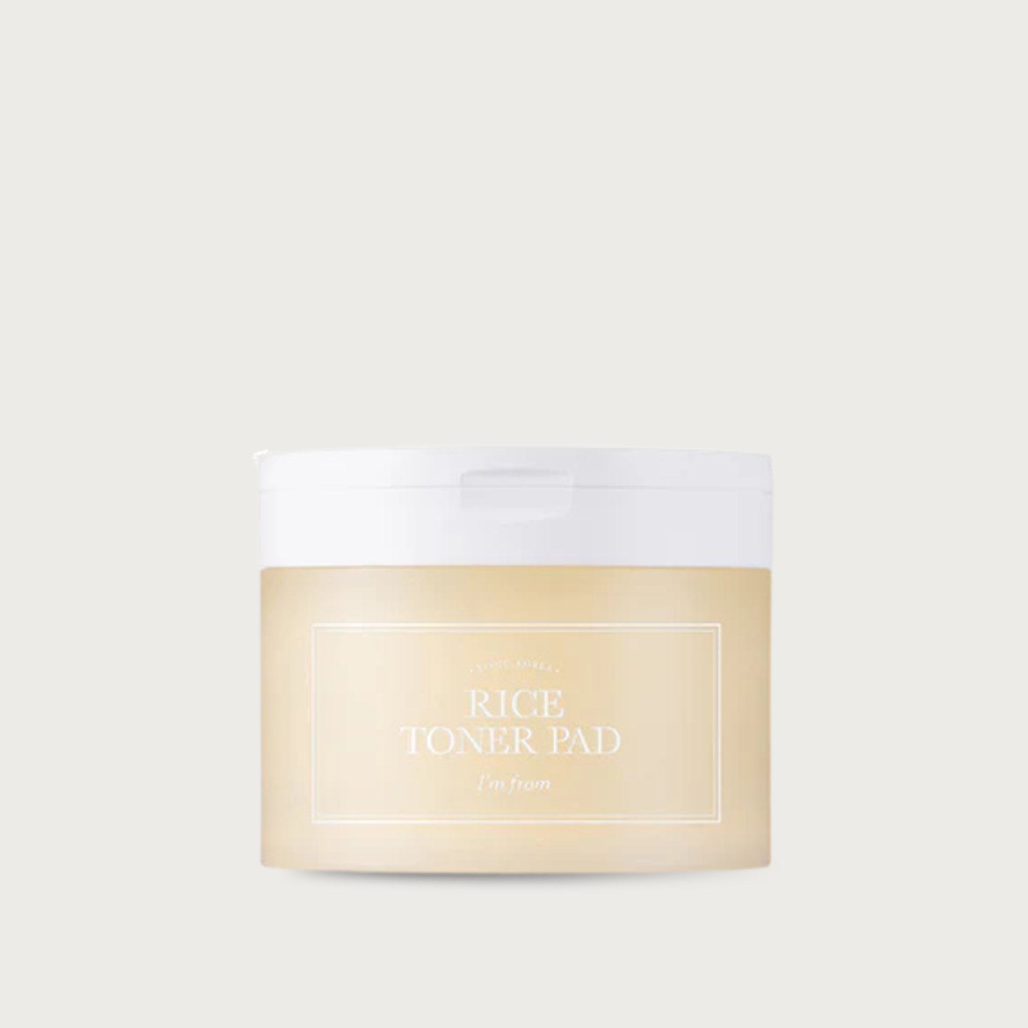 I'm From Rice Toner Pads 60 Pads – Korean rice brightening toner pads Yeoju Rice Niacinamide fragrance-free vegan $20
