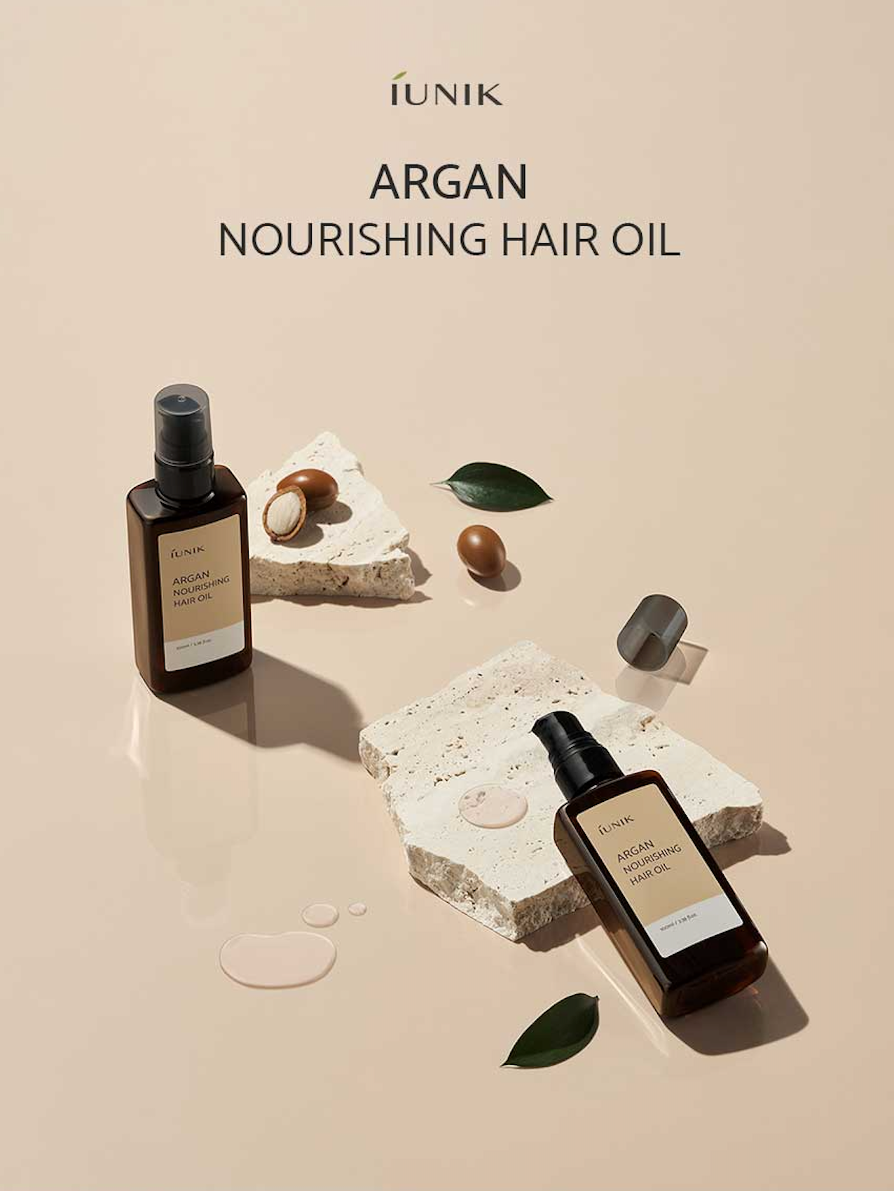 iUNIK Argan Nourishing Hair Oil - Olive Kollection