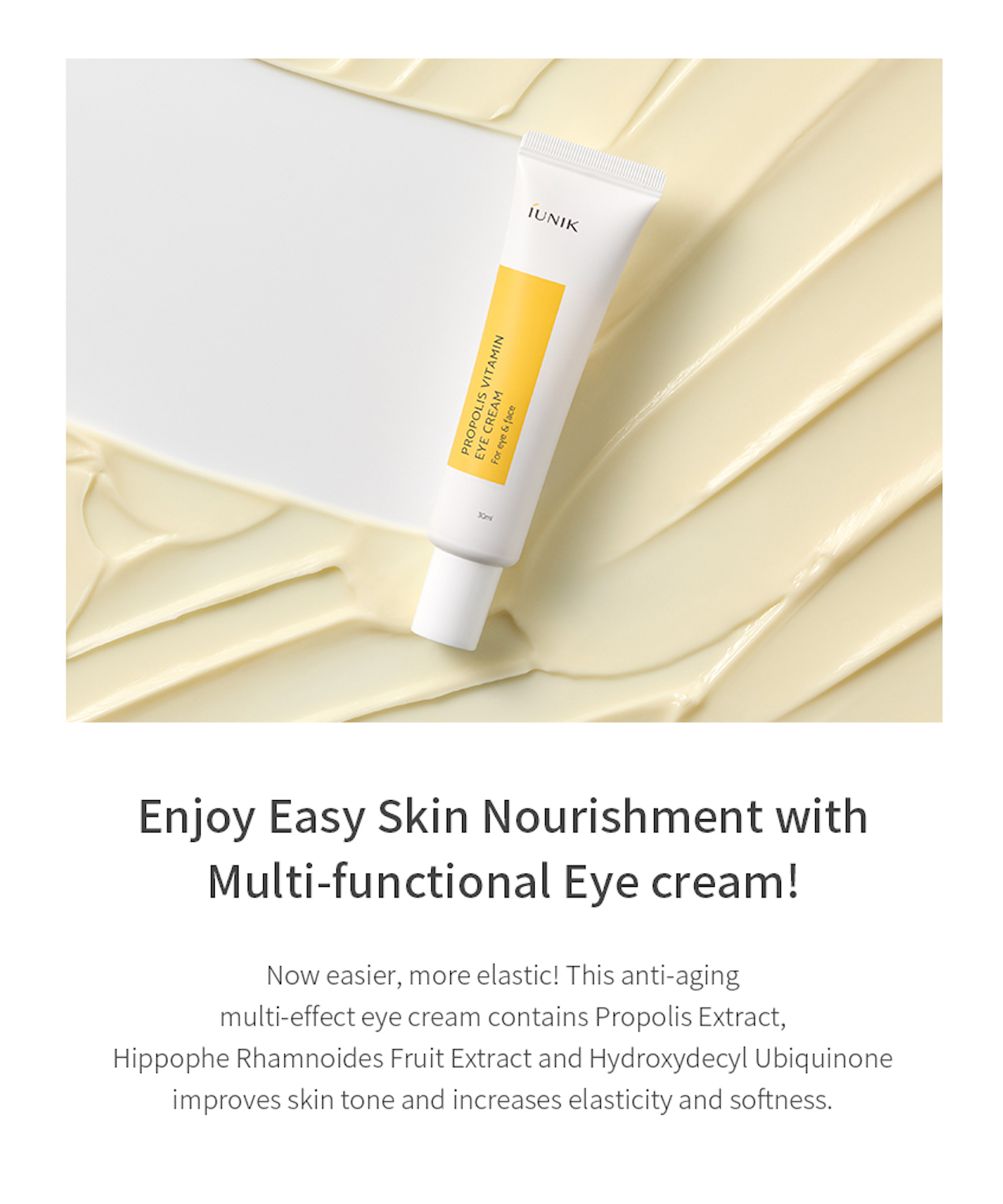 iUNIK Propolis Vitamin Eye Cream - Olive Kollection