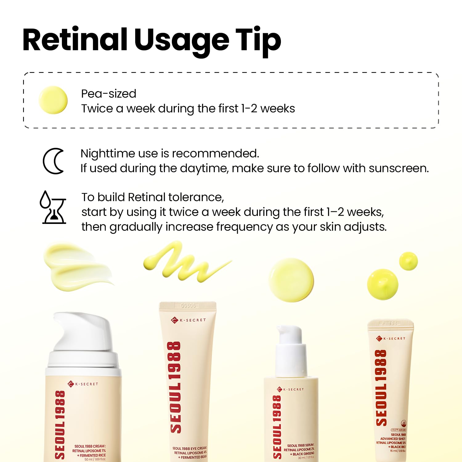 KSECRET SEOUL 1988 Eye Cream: Retinal Liposome 4% + Fermented Bean