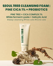 KSECRET Seoul 1988 Cleansing Foam: Pine Cica 1% + Probiotics