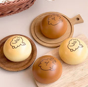 Kawaii Bear Bread Squishy Keychain – Korean kawaii slow-rise bear squishy bag charm stress toy ball chain individually boxed $8.50