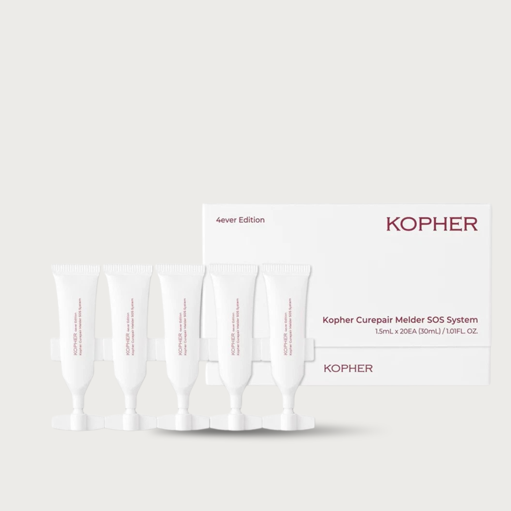 Kopher Curepair Melder SOS System 20 capsules – Korean EGF single-use ampoule 10GF Cera-Booster V 4ever Clinic